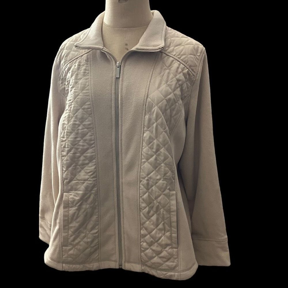 Style & Co Fleece/Quilted Zipfront Jacket / SZ: XLP / NWT